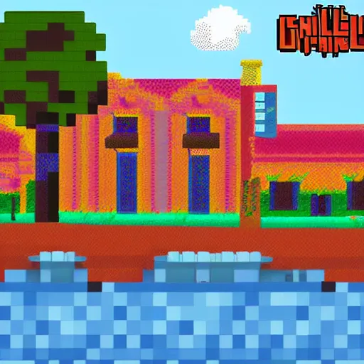 Image similar to pixel art of gainesville florida