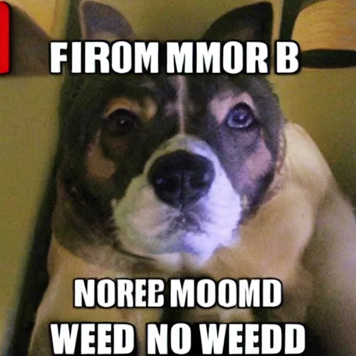 Image similar to mfw no more weed