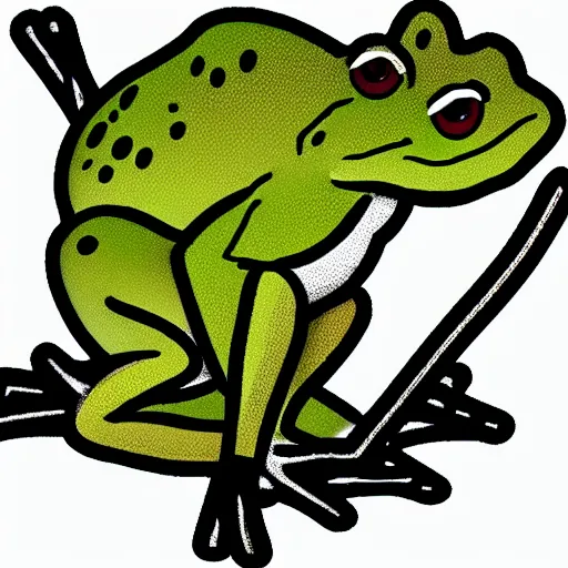 Prompt: Frog, Chibi emote -9