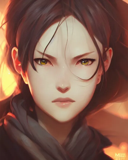 Image similar to ambient cave lighting, detailed face, by makoto shinkai, stanley artgerm lau, wlop, rossdraws