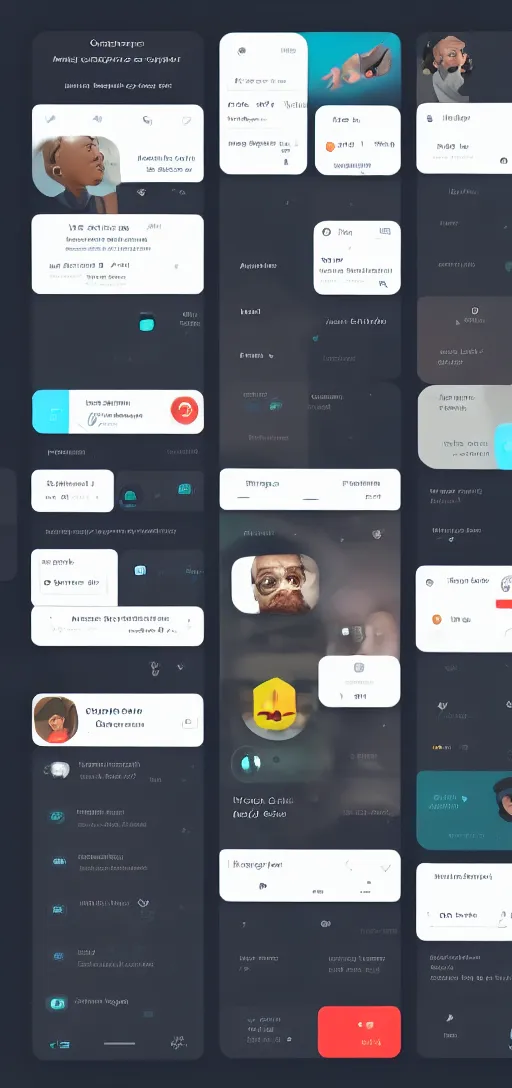 Image similar to the user interface of an app that allows groups to easily access vcf files for contact sharing, trending on dribbble, artstation, behance. made in figma, ux, graphic design, user experience design, cuberto, ios