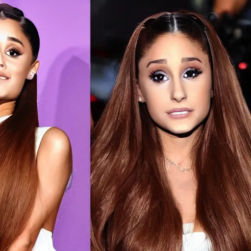 Prompt: ariana grande as an tanned italian woman