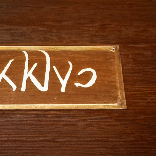 Image similar to sign with « кот » inscription