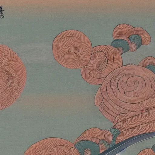 Prompt: generative, detailed, Japanese traditional art elements, muted pastel colors,