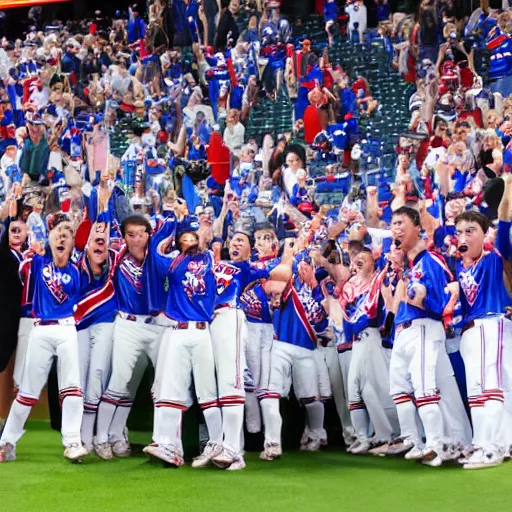 Prompt: the rangers winning a teacup