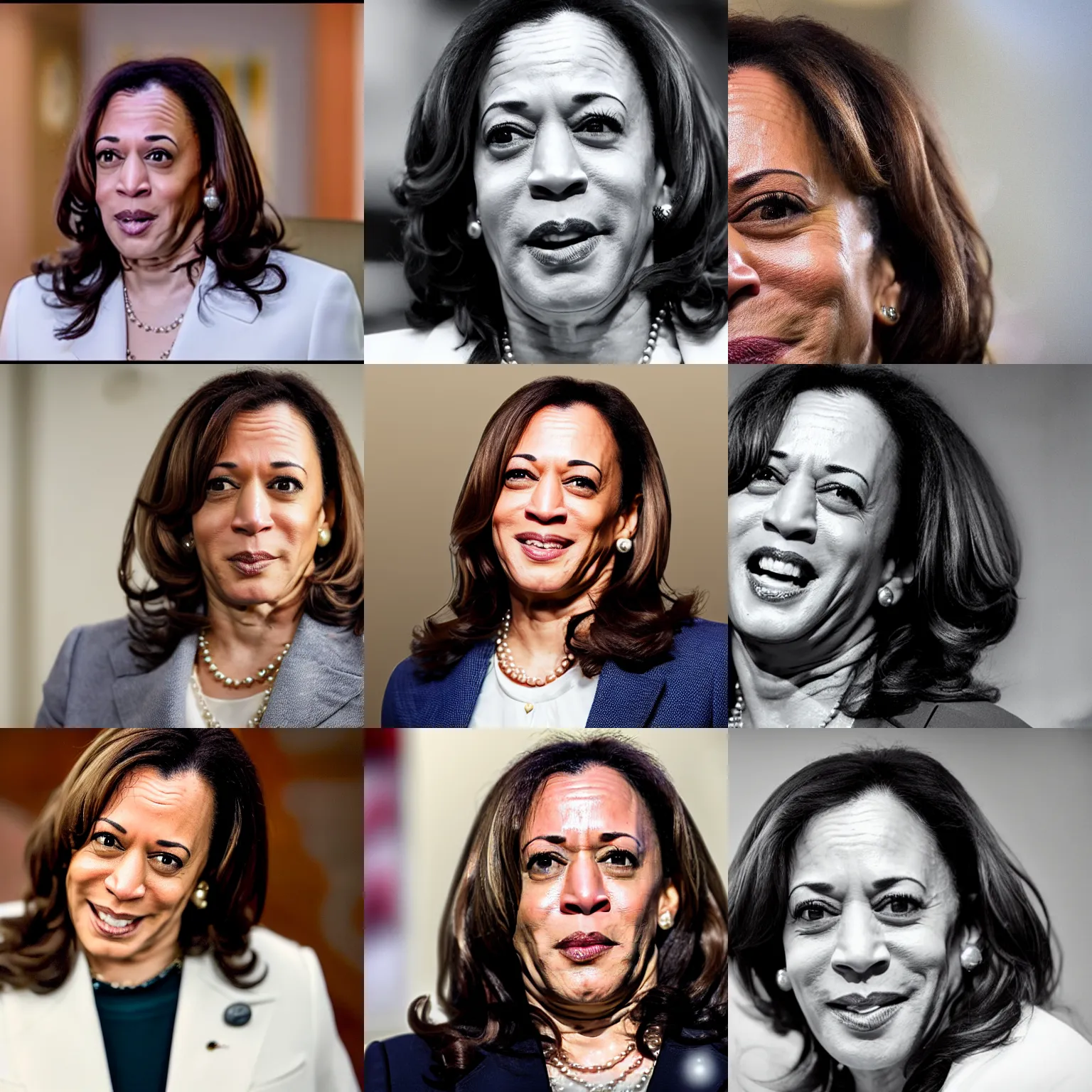 Prompt: a cinematic film still of kamala harris, with a whitish, sticky liquid that has a jelly - like texture that is dripping off of her face. viscous, her face is coated in a whitish, sticky liquid that has a jelly - like texture. 2 0 2 2