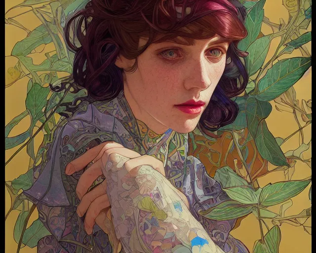 Image similar to photography of hope gangloff, deep focus, d & d, fantasy, intricate, elegant, highly detailed, digital painting, artstation, concept art, matte, sharp focus, illustration, hearthstone, art by artgerm and greg rutkowski and alphonse mucha