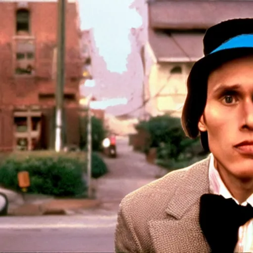 Image similar to Live Action Still of Jerma in Benny and Joon, real life, hyperrealistic, ultra realistic, realistic, highly detailed, epic, HD quality, 8k resolution, body and headshot, film still