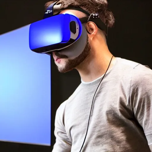 Image similar to next generation vr headset, futuristic