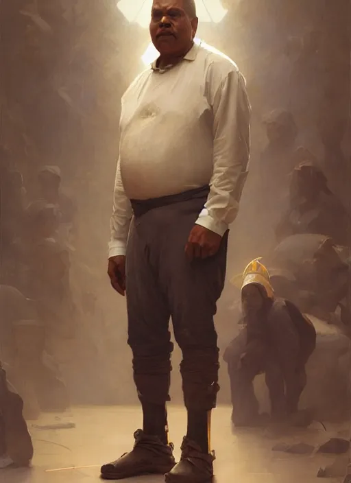 Image similar to Stephen McKinley Henderson as thufir hawat, human computer, VR headset, digital art from artstation by Ruan Jia and Mandy Jurgens and Artgerm and william-adolphe bouguereau