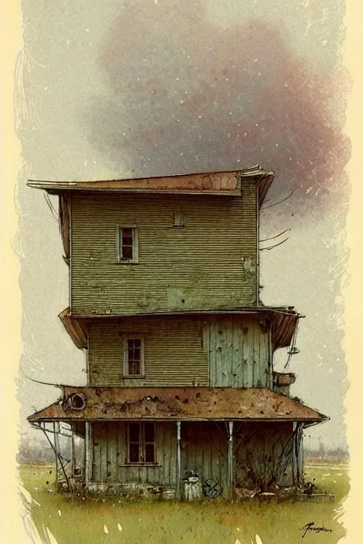 Image similar to ( ( ( ( ( 1 9 5 0 s retro future farm house. muted colors. ) ) ) ) ) by jean - baptiste monge!!!!!!!!!!!!!!!!!!!!!!!!!!!!!!