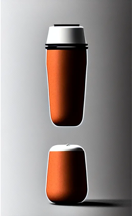 Image similar to a stylish handheld electric beverage mixer ; natural materials ; industrial design ; behance ; le manoosh ; pinterest ; if design award ; reddot design award