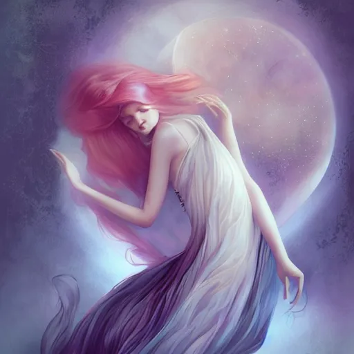 Prompt: lullaby by anna dittmann, full body view