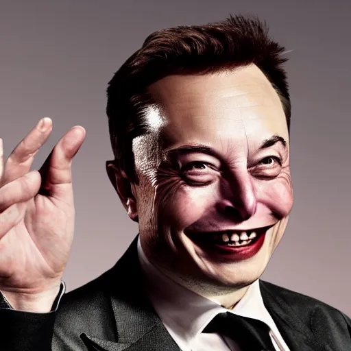 Image similar to elon musk as mr. bean as the joker from batman, still from batman vs bean, 2 0 2 0