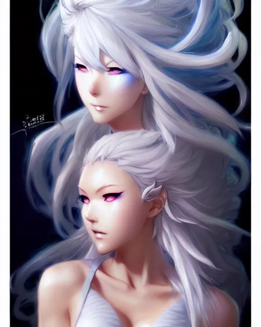 Image similar to character concept art of an anime stormy cloud goddess | | cute - fine - face, pretty face, realistic shaded perfect face, fine details by stanley artgerm lau, wlop, rossdraws, james jean, andrei riabovitchev, marc simonetti, and sakimichan, tranding on artstation