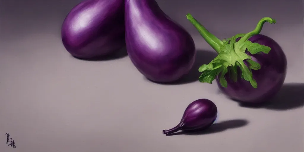 Eggplant spraying milk at a peach. Studio lighting. 8k. : r/StableDiffusion