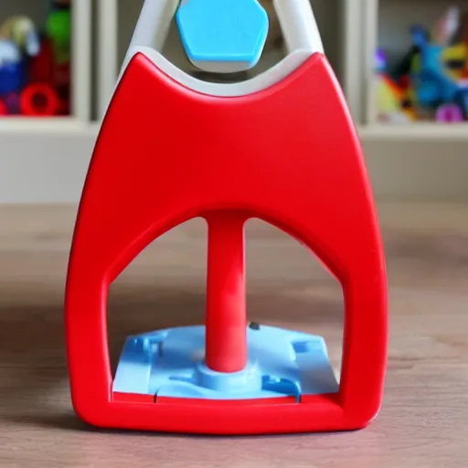 Image similar to a guillotine designed by fisher - price toys, toy guillotine, high detail product photo