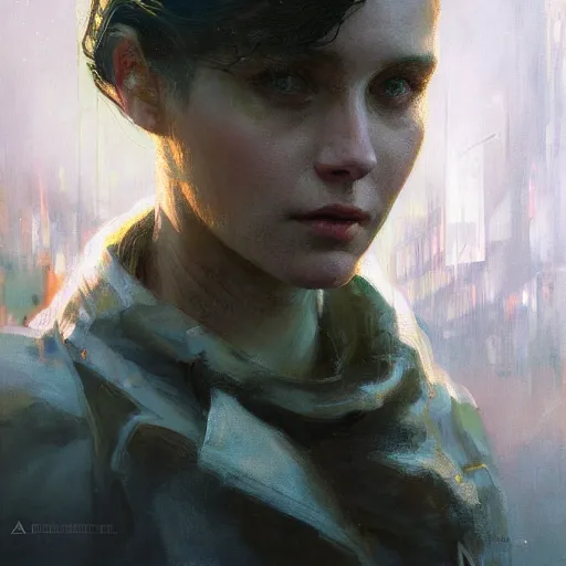 Image similar to netta, hyperrealistic portrait, bladerunner street, art of elysium by jeremy mann and alphonse mucha, fantasy art, photo realistic, dynamic lighting, artstation, poster, volumetric lighting, very detailed face, 4 k, award winning