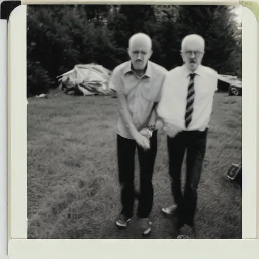 Image similar to found polaroid photo of trash humpers