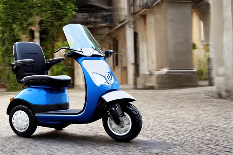 Image similar to a mobility scooter designed and produced by volkswagen