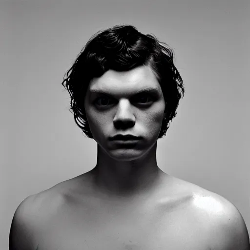 Image similar to evan peters by robert mapplethorpe