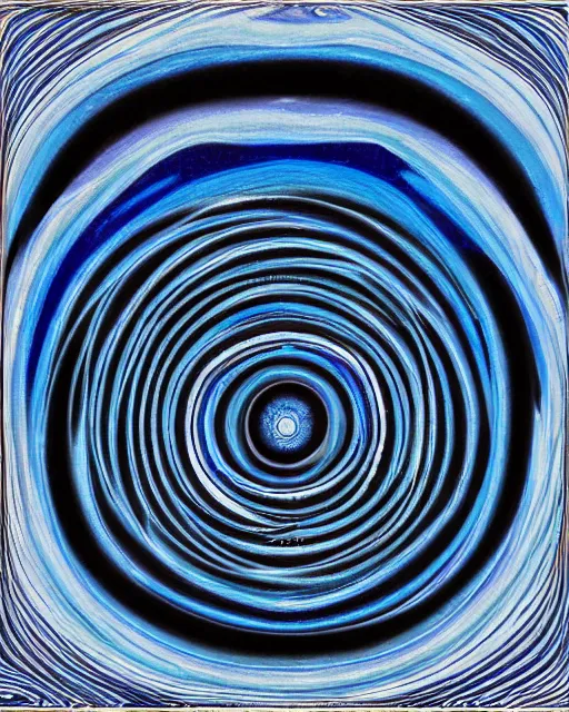 Prompt: diorama of a dimensional interstellar time machine made of charcoal and shades of blue blown glass alien ornaments angled center of gravity levitating in a linear line with fluid soapy white spheres symmetrical stacked like marbles by alex grey