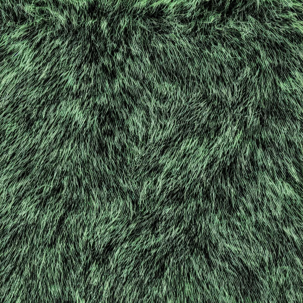 Prompt: green tinted fur texture, 8k