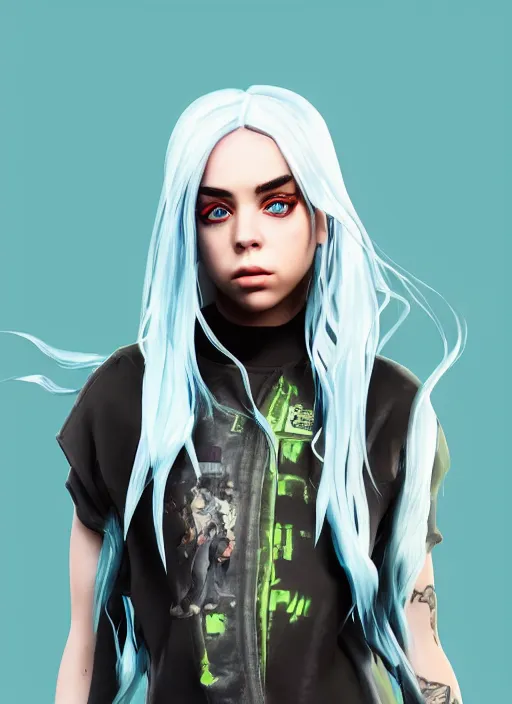 Image similar to Billie Eilish as a fortnite video game character, unreal engine render, 4k !dream Madison Beer as a video game character, digital art, unreal engine, unreal engine render, blender render, render, 4k, coherent