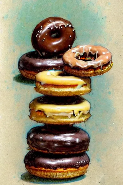 Image similar to (((((1950s doughnut shop . muted colors.))))) by Jean-Baptiste Monge !!!!!!!!!!!!!!!!!!!!!!!!!!!