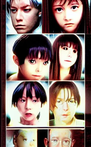 Prompt: movie poster for a 1 9 9 8 live - action adaptation of serial experiments lain. photographic ; photorealistic.