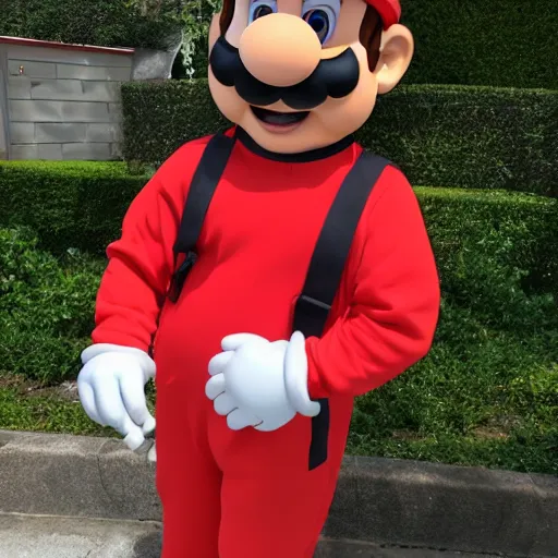 Prompt: mario in frogsuit