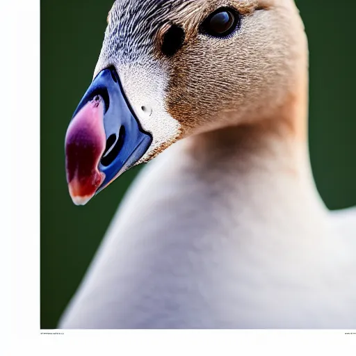 Prompt: closeup portrait of a goose with the head of ryan gosling, natural light, sharp, detailed face, magazine, press, photo, steve mccurry, david lazar, canon, nikon, focus