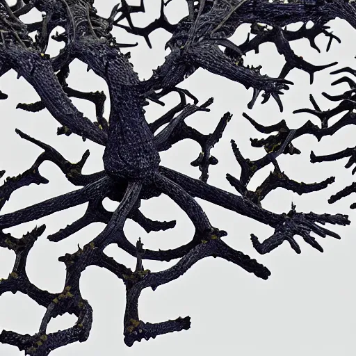 Image similar to army of neuron dendritic monster, t - pose, hyperrealistic, hyperdetailed, vray, 5 5 mm