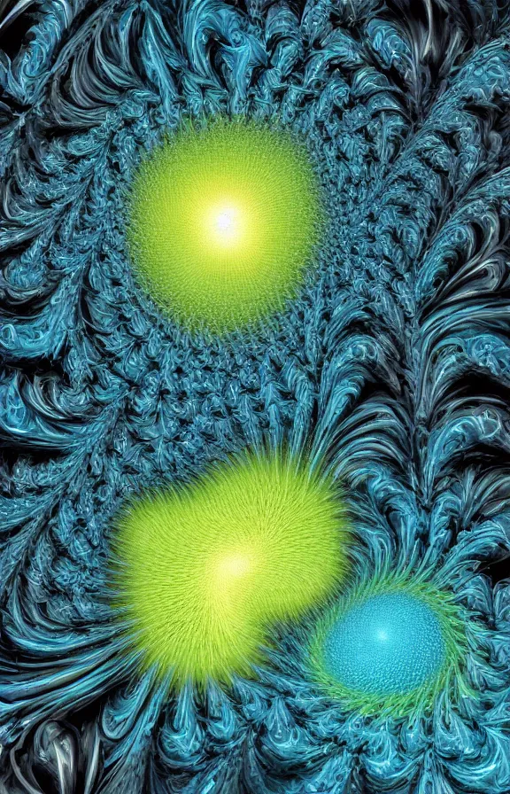 Image similar to collision between two fractal universes