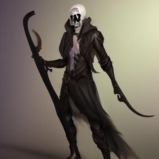 Image similar to Male Rainbow Grim Reaper, artstation