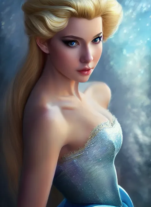 Image similar to photo of a gorgeous young woman swan princess in the style of stefan kostic, realistic, sharp focus, 8 k high definition, insanely detailed, intricate, elegant, art by stanley lau and artgerm