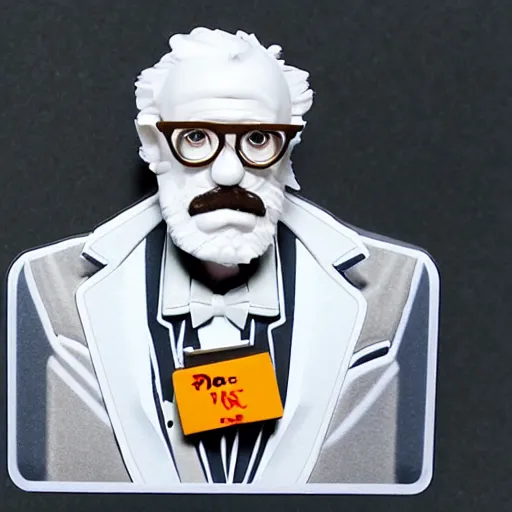 Image similar to nils bohr cosplay werner heisenberg, stop motion vinyl action figure, plastic, toy, butcher billy style