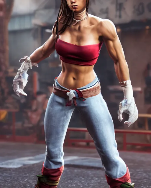 Prompt: a still of full body Elena of Street Figther III, HDR, high quality, 8k, photorealistic highly detailed and intricate,