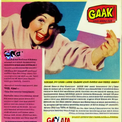 Image similar to advertisement for GAK, GAK advert