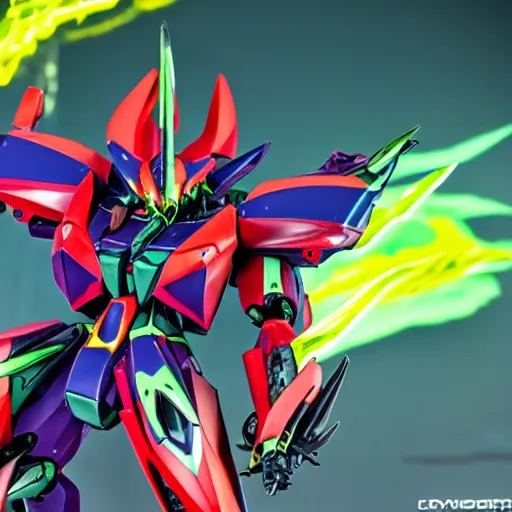 Prompt: deathscythe custom sazabi custom, by alex pardee, 3 d, 8 k hd resolution, highly saturated colors