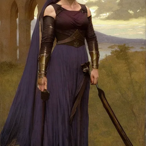 Prompt: rhea seehorn as kim wexler in fantasy medieval costume by Michael Whelan, William Adolphe Bouguereau, John Williams Waterhouse