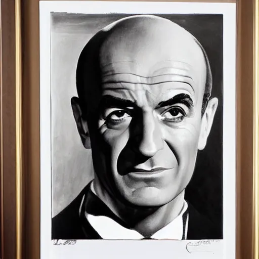 Prompt: Une peinture de louis de funes