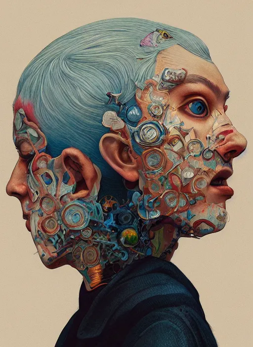 Image similar to portrait :: by Martine Johanna and Simon Stålenhag and Chie Yoshii and wlop and Guillermo del toro :: ornate, dynamic, particulate, rich colors, elegant, centered, artstation, smooth, sharp focus, octane render, 3d