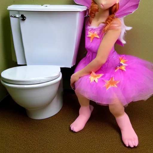 Prompt: toilet fairies