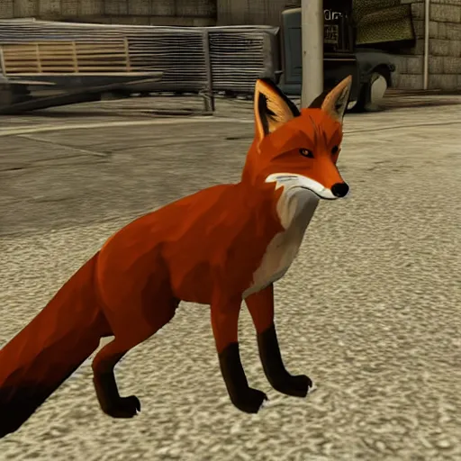 Image similar to a fox in gta 2