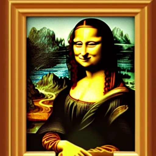 Prompt: mona lisa in style of tom and jerry