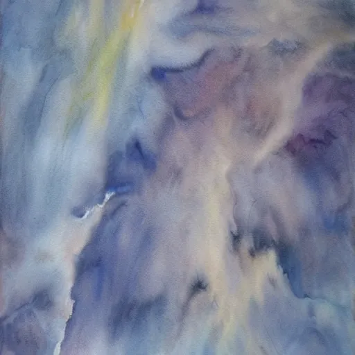 Prompt: Eternity, by Salomon Drescall (1987), watercolor on canvas