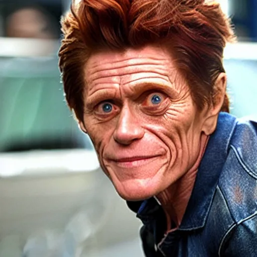 Image similar to Willem Dafoe as Mary Jane Watson