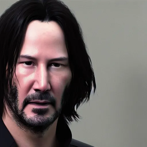 Image similar to Keanu reeves 3D modeling charter Full view by Pixar 4K detailed super realistic