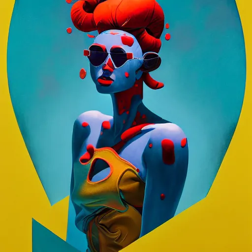 Image similar to mixed media, a brutalist designed, vivid colours, cryptic, mystical, pop surrealism by james jean, roby dwi antono, ross tran, steven kenny, paul neberra, ashley wood, atmospheric, trending on artstation. 8 k masterpiece